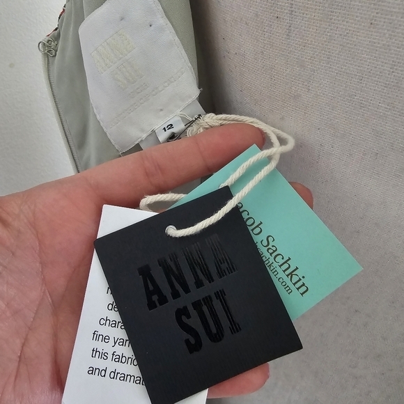 Anna Sui for Anthropologie Floral Silk Dress - Picture 8 of 9